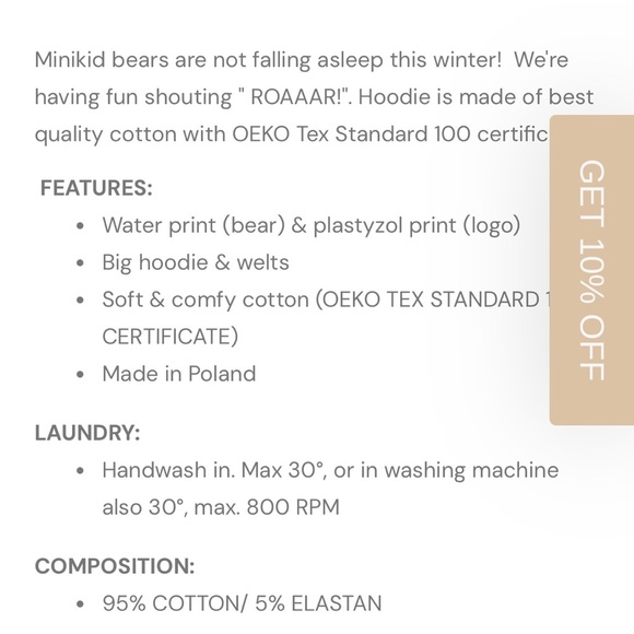 Minikid Roar Oversized Hoodie 18-24 months - Picture 2 of 10